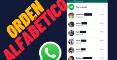 Cómo poner los contactos de Whatsapp en orden alfabético